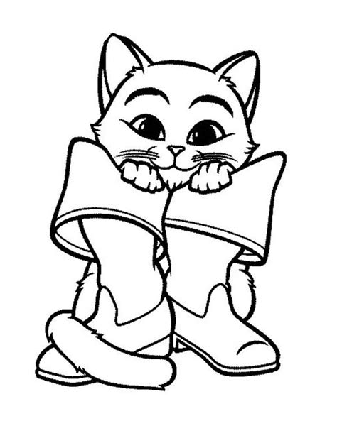 Pus In Boots Coloring Pages Puss In Boots Movie Coloring Pages