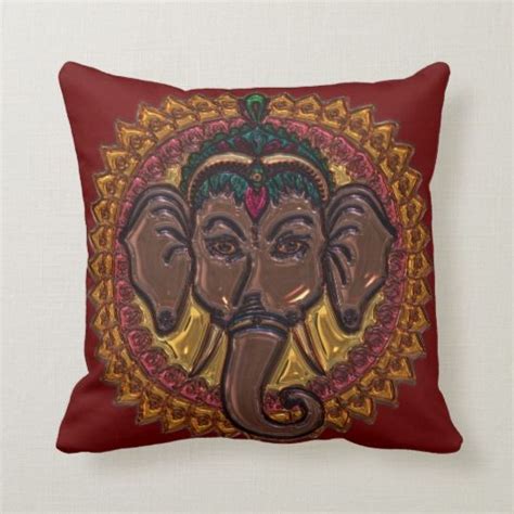 Lord Ganesha Throw Pillow Lord Ganesha Throw Pillows Ganesha