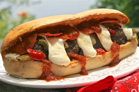 Handmade Pizzeria Style Meatball Subs With Pepperoni Bell Peppers