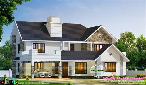 2980 Sq Ft Semi Contemporary With Colonial Style Kerala Home Design