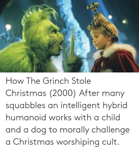 How The Grinch Stole Christmas 2000 After Many Squabbles