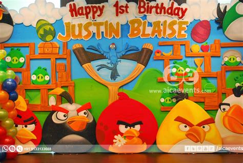 Aicaevents India Angry Bird Theme Decors For Birthday Parties