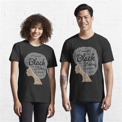 Black Woman Natural Hair Words In Afro T Shirt For Sale By