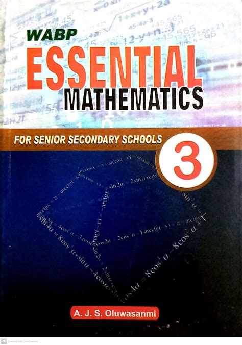 Wabp Essential Mathematics For Senior Secondary Schools Book 3 West