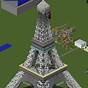 Minecraft Eiffel Tower Schematics