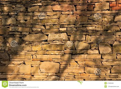 Stone Wall With Shadows Of Branches Stock Photo Image Of Grunge