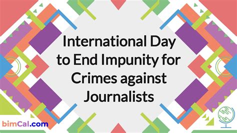 International Day To End Impunity For Crimes Against Journalists 2023
