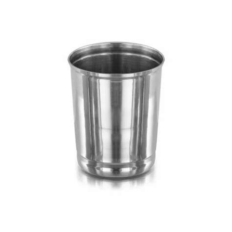 Round 50 Ml Stainless Steel Glass For Home Material Grade Ss304 At