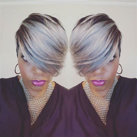 I am not ready to embrace my grey hair. 25 New Grey Hair Color Combinations For Black Women - The ...