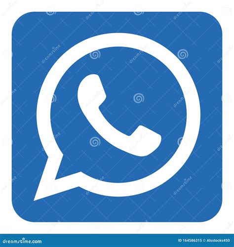Whatsapp Logo Icon Editorial Image Illustration Of Logo 164586315