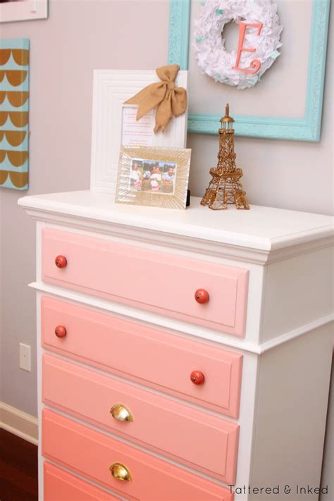 Stacks And Flats And All The Pretty Things Ombre Coral Dresser