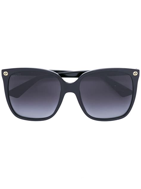 gucci eyewear oversize gradient square sunglasses farfetch