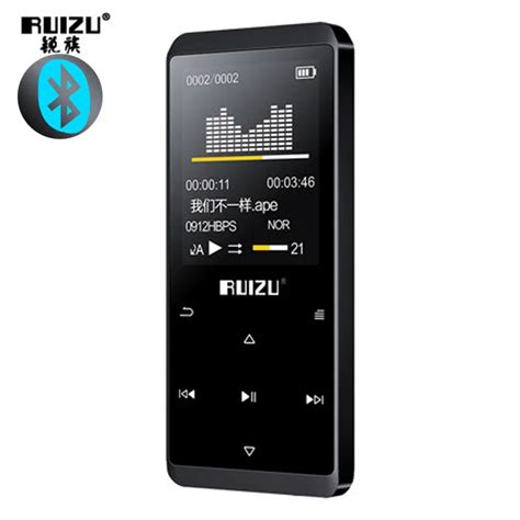 Newest Bluetooth Mp3 Player Touch Screen Ruizu Ultra Thin 8gb Music