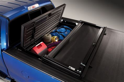 You can make it yourself or buy one from the market. TonneauMate Tonneau Cover Tool Box | SharpTruck.com