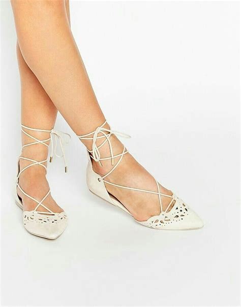 Pretty Ankle Tie Flats Converse Wedding Shoes Wedge Wedding Shoes