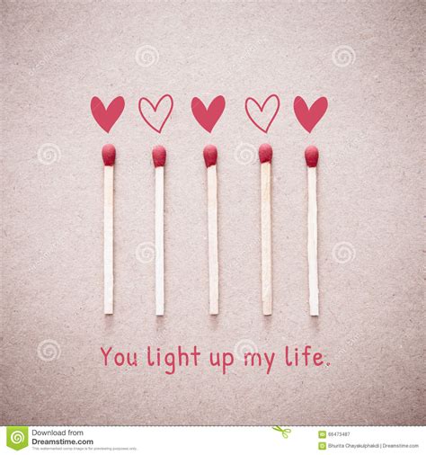 You give me hope, to carry on. Burning Love Match With Heart Shape Fire Light With ...