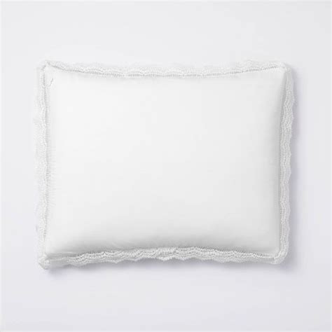 Fullqueen Lace Border Cotton Slub Comforter And Sham Set White
