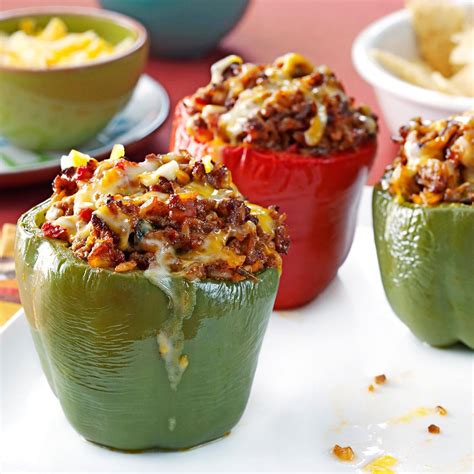 Mexican Beef-Stuffed Peppers Recipe: How to Make It | Taste of Home