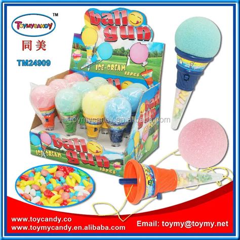 2014 new products made in china plastic toy ice cream shape ball gun