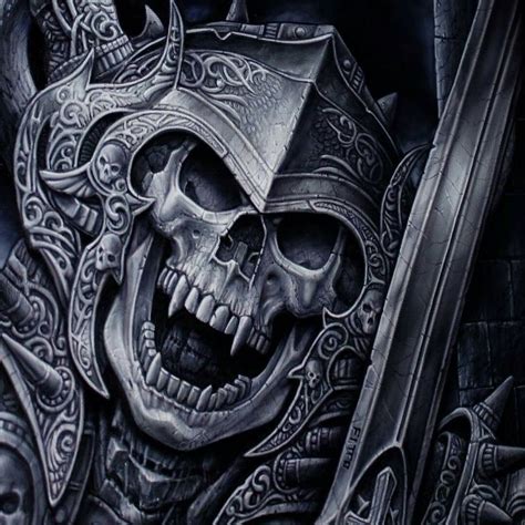 Instagram Airbrush Skull Viking Warrior Tattoos Armor Tattoo