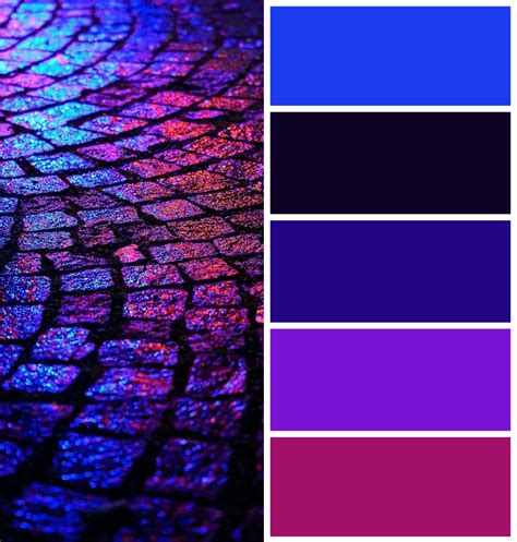 Blue Purple Color Palette Color Palette Bright Purple Color Palettes