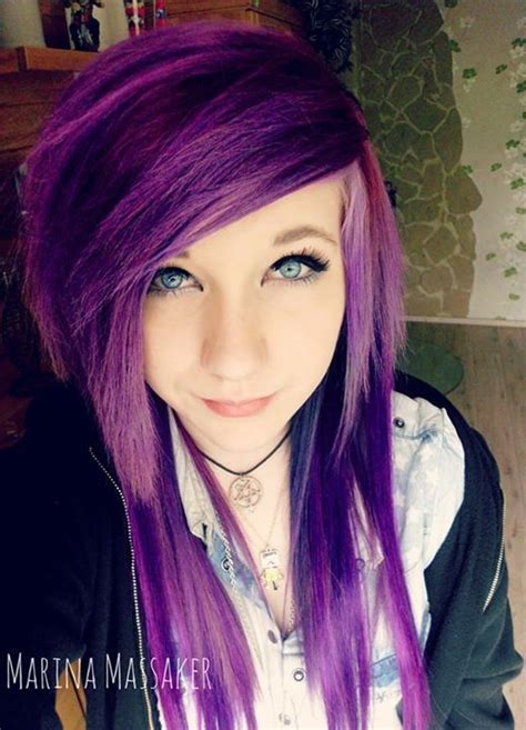 Pin By Liz On ★scene Hair★ Scene Hair Purple Hair Hair Styles