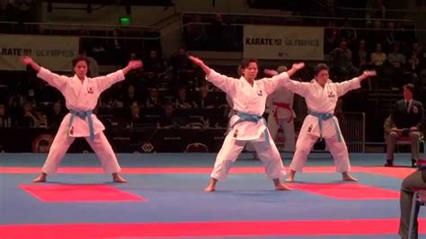 Japan Female Team Kata Finale 2014 World Karate Championships World Karate Federation Youtube