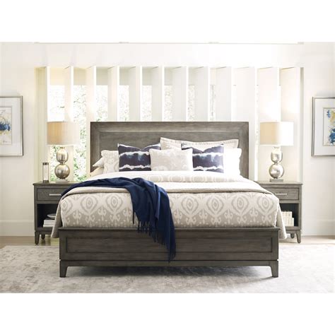 Kincaid Furniture Cascade Kline Queen Solid Wood Panel Bed And Led