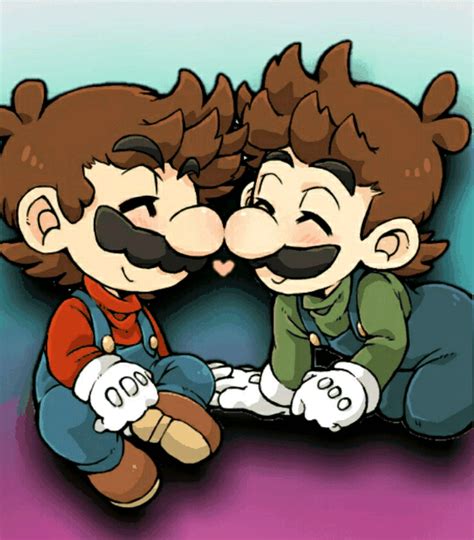 Two Cartoon Characters Sitting Next To Each Other One With A Mustache And The Other Wearing