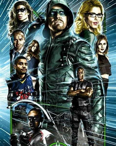Team Arrow 2017 Green Arrow Arrow Tv Series Arrow Artwork
