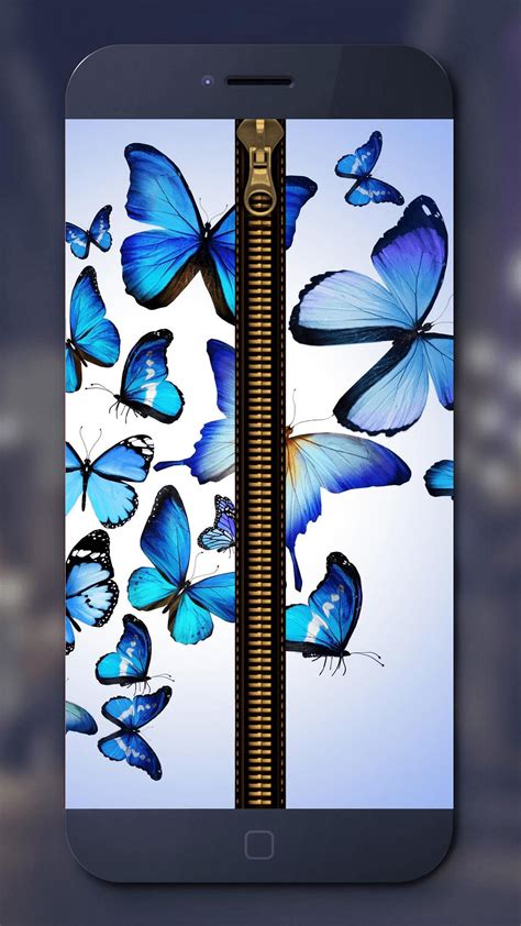 Скачать 3d Butterfly Zipper Lockscreen Apk для Android