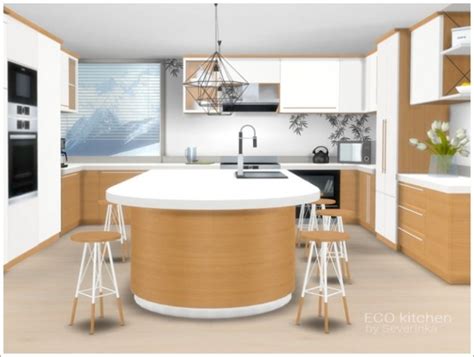 Eco Kitchen At Sims By Severinka Sims 4 Updates
