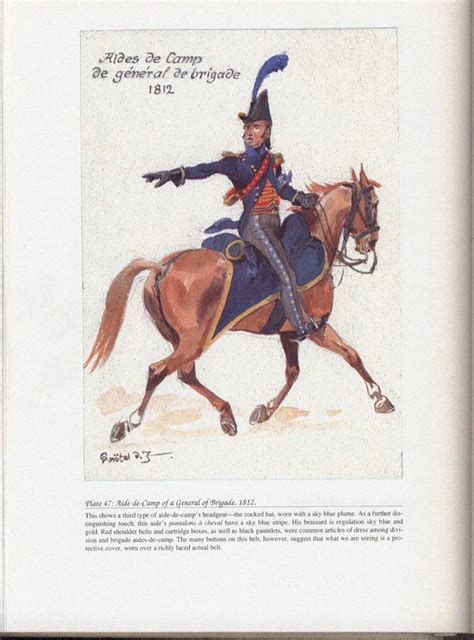 Command And Staff Plate 47 Aide De Camp Of A General Of Brigade 1812