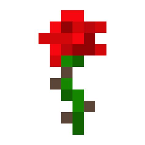 Minecraft Rose Pixel Art Images And Photos Finder