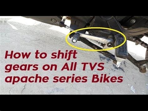 The three controls to use when shifting are the throttle, the clutch, and the gear selector. How To Shift Gears On Motorcycle like TVS Apache RTR 160 ...