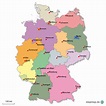 StepMap - Die größten Städte Deutschlands - Landkarte für Deutschland