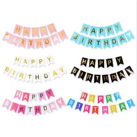Happy Birthday Banner Letter Party Supplies Birthday Decorations Banner