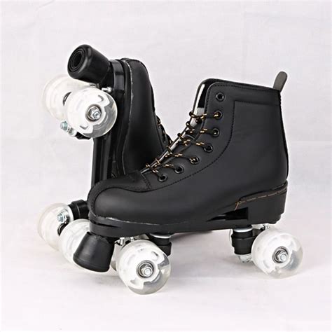 Japy Artificial Leather Roller Skates Double Line Skates