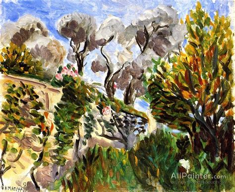 Henri Matisse Olive Trees Renoirs Garden In Cagnes Oil Painting