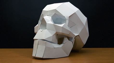Halloween Special Skull Papercraft Video Tutorial With Templatesby