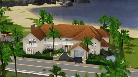 The Sims 3 House Building Beachside Mansion Youtube