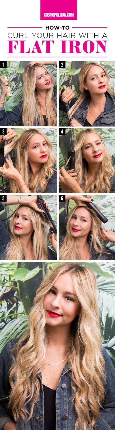 How To Curl Hair With Flat Iron Beach Waves