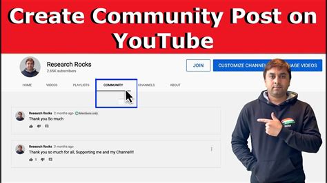 How To Create Community Post On Youtube Youtube