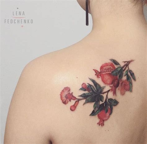 Download Lena Fedchenko pomegranate tattoo | Pomegranate tattoo ...