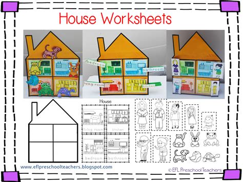 Eslefl Preschool Teachers House Worksheets For The Preschool Ell