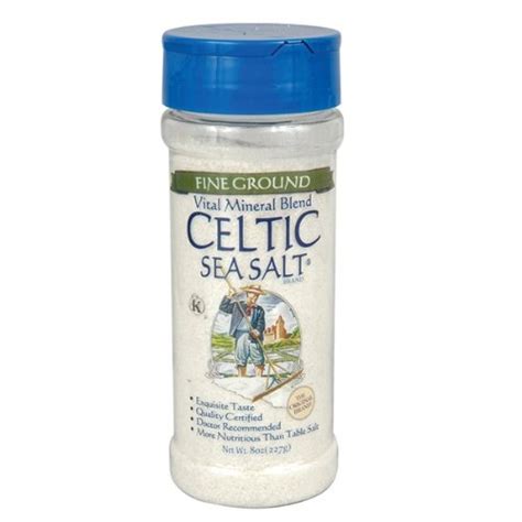 Celtic Sea Salt Fine Ground Shaker 8 Oz Celtic Sea Salt Raw Food