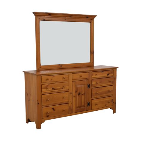 74 Off Ethan Allen Ethan Allen Multi Drawer Dresser With Mirror