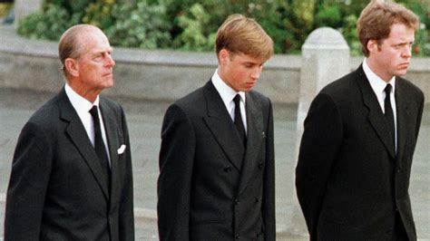 How duke bellowed at blair spin doctors 'f*** off' when they pressed for princes to walk behind mother's funeral cortege exchange came during a call between. Real story behind Diana funeral photo | Queensland Times