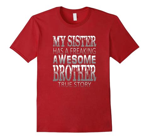 On Sale Premium Sister Has Awesome Brother Funny T Shirt Art Artvinatee