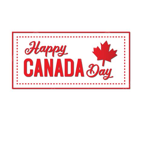 Gambar Happy Canada Day Vector Dengan Daun Maple Senang Kanada Hari